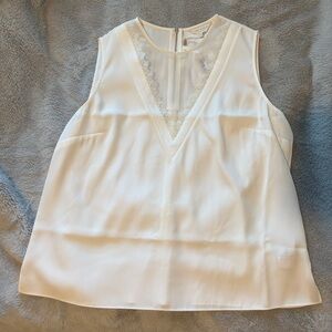 Ted Baker White Sleeveless Blouse